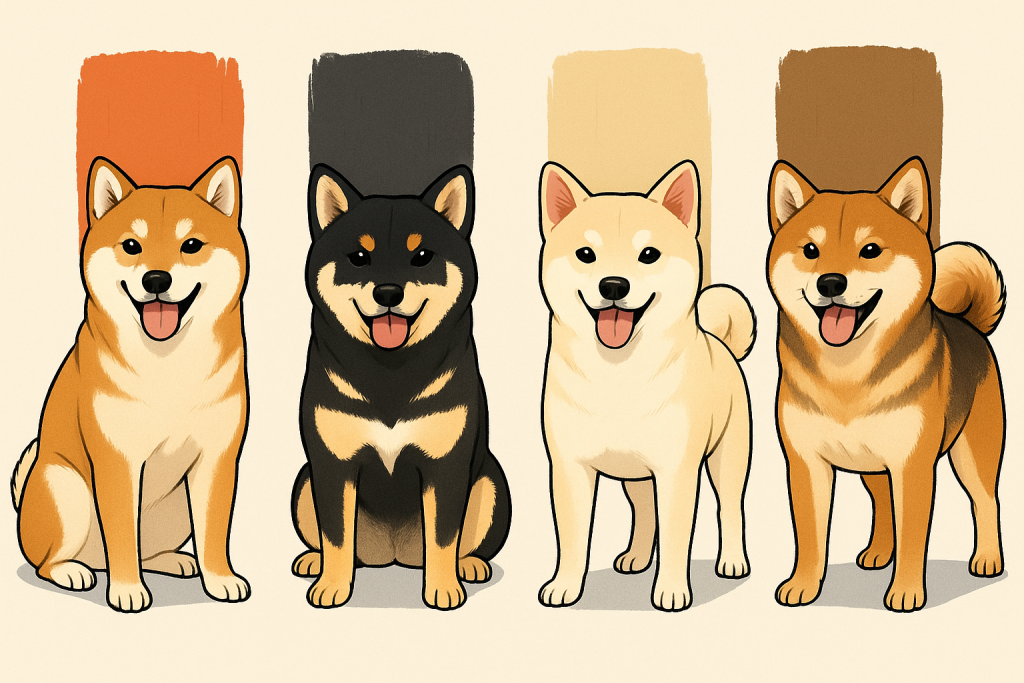 shiba inu couleur